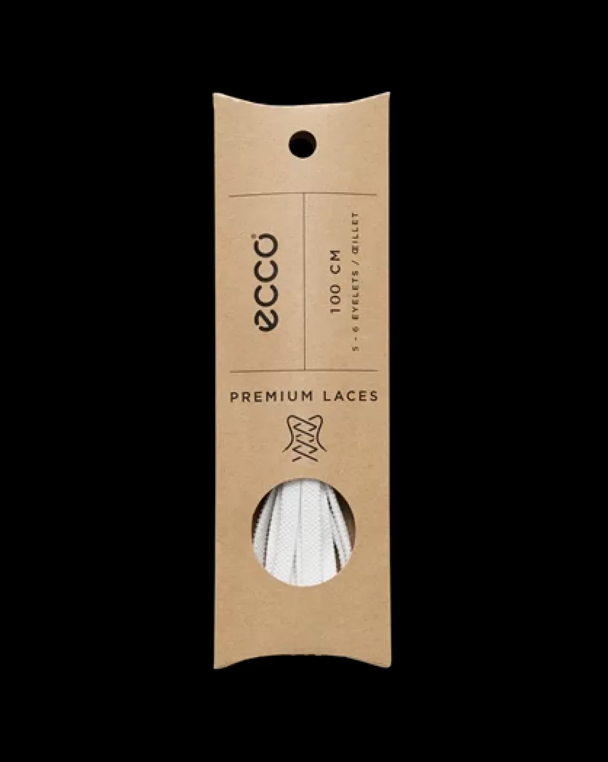 ECCO Elastic Flat Laces Hvid Best Sale